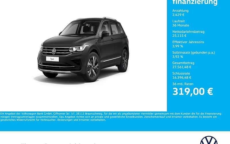 Uranograu Gebraucht 2021 VW Tiguan Elegance SUV | 27.544 € (Guter Preis) - Bild 1/4