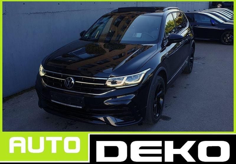 Schwarz Gebraucht 2022 VW Tiguan Allspace R-line SUV | 33.270 € (Fairer Preis) - Bild 1/4