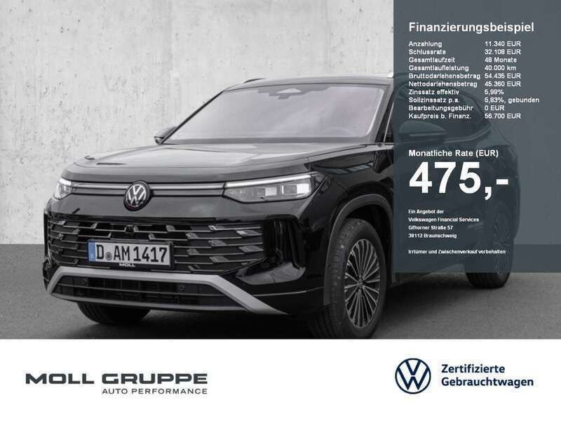 Grenadillschwarz metallic Gebraucht 2025 VW Tayron Elegance SUV | 56.700 € - Bild 1/2
