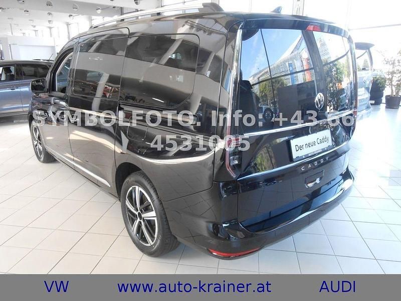 Neu VW Caddy Maxi Dark Label 122 PS (89 kW) 2025 Schwarz Van / Kleinbus