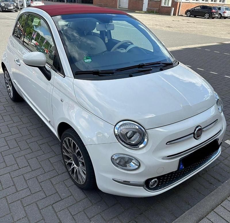 Weiß Gebraucht 2017 Fiat 500C Lounge Cabrio | 9.400 € (Guter Preis) - Bild 1/4