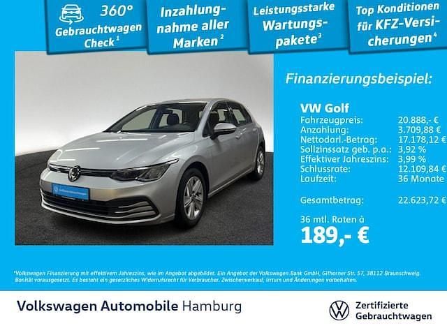 Gebraucht VW Golf VIII Life 131 PS (96 kW) 2023 8e reflexsilber metallic Limousine