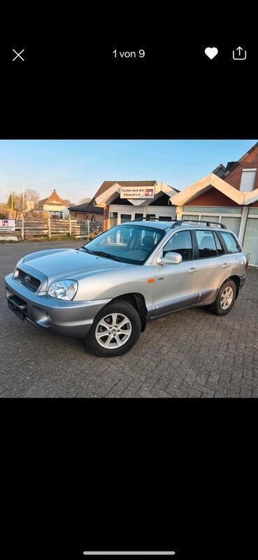 Silber Gebraucht 2004 Hyundai Santa Fe SUV | 3.500 € (Fairer Preis) - Bild 1/4