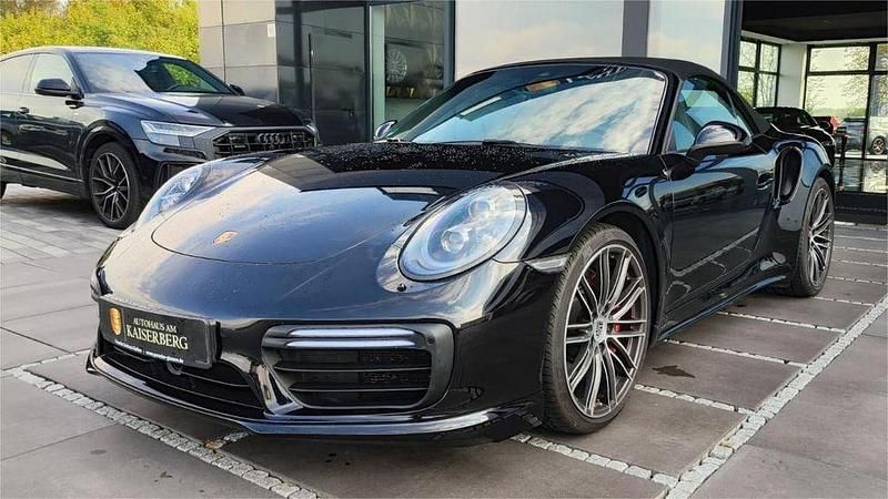 Schwarz Gebraucht 2017 Porsche 911 Turbo Cabriolet Cabrio | 124.900 € - Bild 1/4