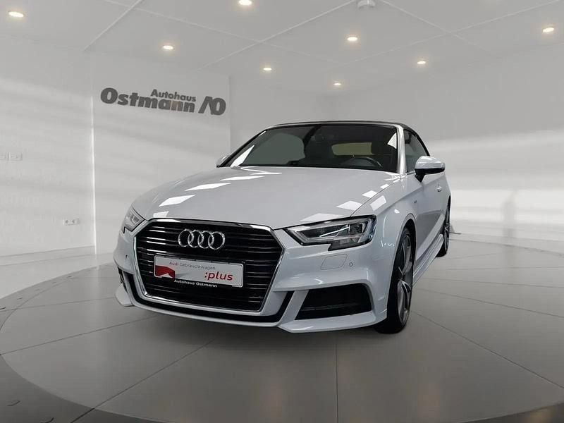 Gletscherweiß metallic Gebraucht 2018 Audi A3 Cabriolet S-Line Cabrio | 21.888 € (Etwas zu teuer) - Bild 1/4