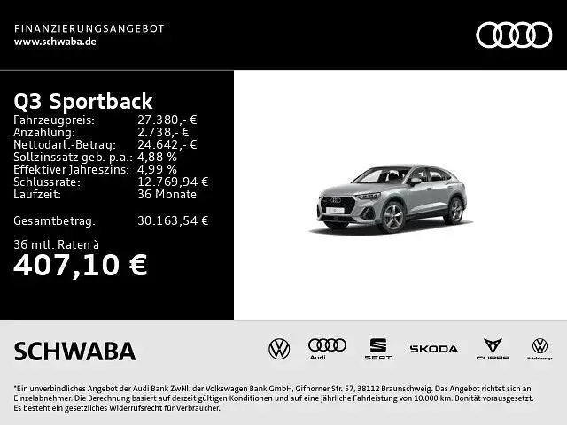 Gebraucht Audi Q3 Sportback Performance 230 PS (169 kW) 2020 Silber SUV