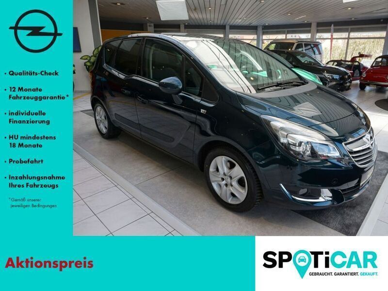 Grün Gebraucht 2014 Opel Meriva Innovation Van / Kleinbus | 11.490 € (Teuer) - Bild 1/4