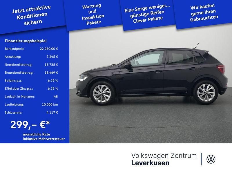Gebraucht VW Polo Style 116 PS (85 kW) 2023 Schwarz / deep black (metallic) Kleinwagen