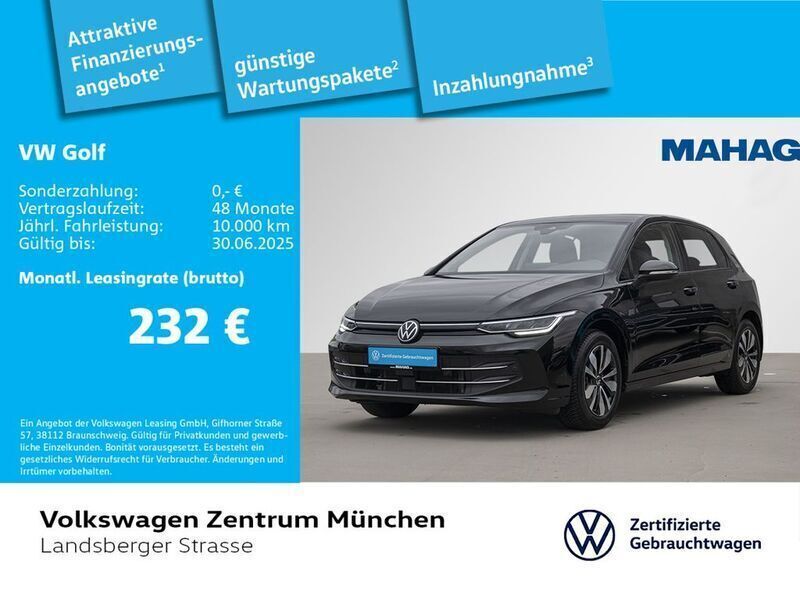 Schwarz Gebraucht 2024 VW Golf VIII Goal Limousine | 24.495 € (Superpreis) - Bild 1/2