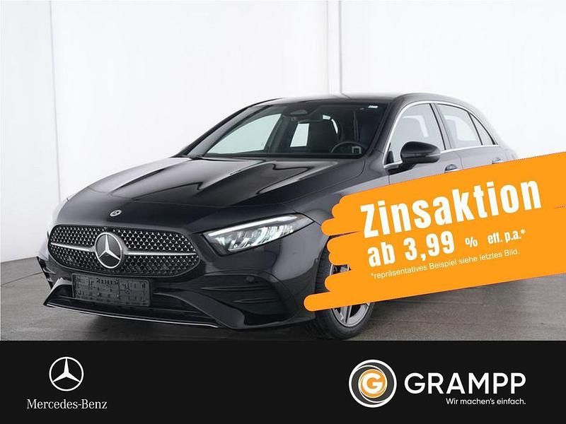 lack kosmosschwarz Gebraucht 2025 Mercedes A200 AMG line Plus Limousine | 35.990 € (Etwas zu teuer) - Bild 1/4