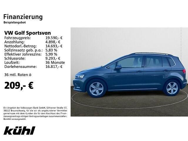 Gebraucht VW Golf Sportsvan Highline 150 PS (110 kW) 2017 Grau Van / Kleinbus