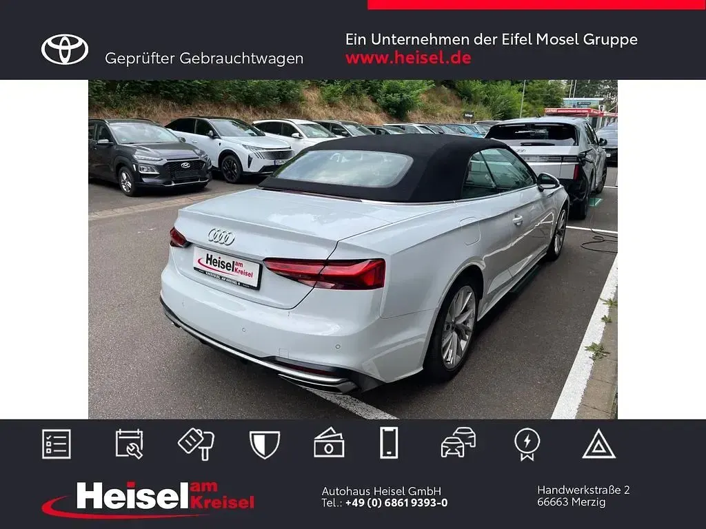 Gebraucht Audi A5 Cabriolet Advanced Plus 204 PS (150 kW) 2022 Weiß Cabrio