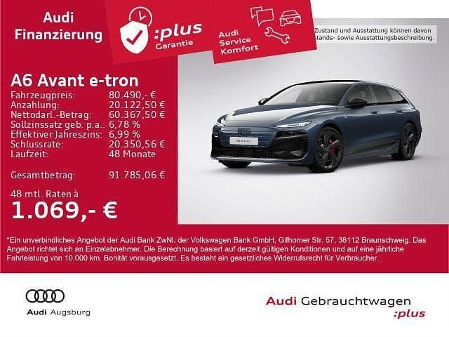 Blau Gebraucht 2025 Audi A6 e-tron S-Line Kombi | 80.490 € (Superpreis) - Bild 1/4