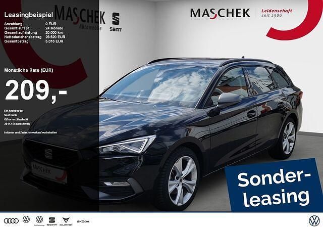 Gebraucht Seat Leon FR 150 PS (110 kW) 2024 Midnight schwarz metallic Kombi