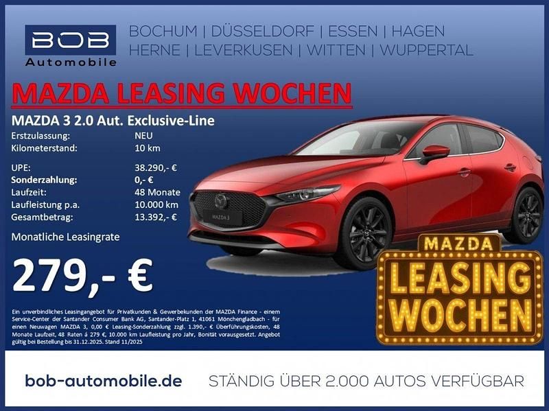 Neu 2025 Mazda 3 Exclusive-Line | 31.444 € - Bild 1/3