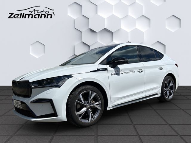 Weiß Gebraucht 2024 Skoda Enyaq iV SportLine SUV | 39.448 € - Bild 1/3