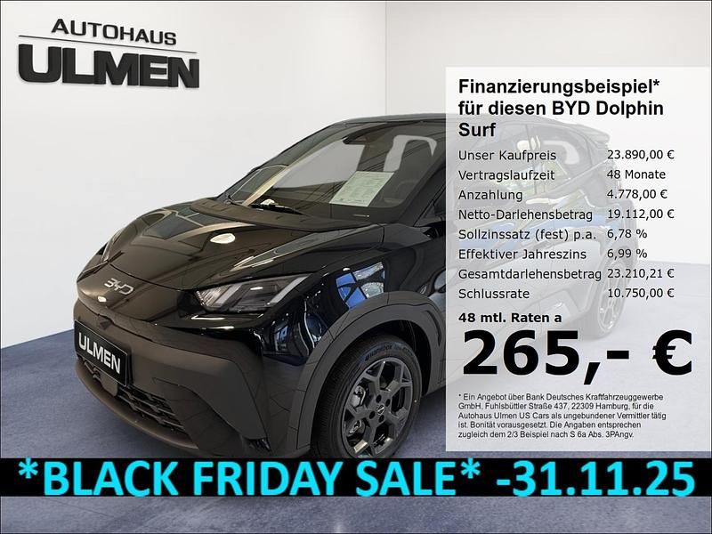 Schwarz Neu 2025 BYD Dolphin Surf Comfort Kleinwagen | 23.890 € - Bild 1/4