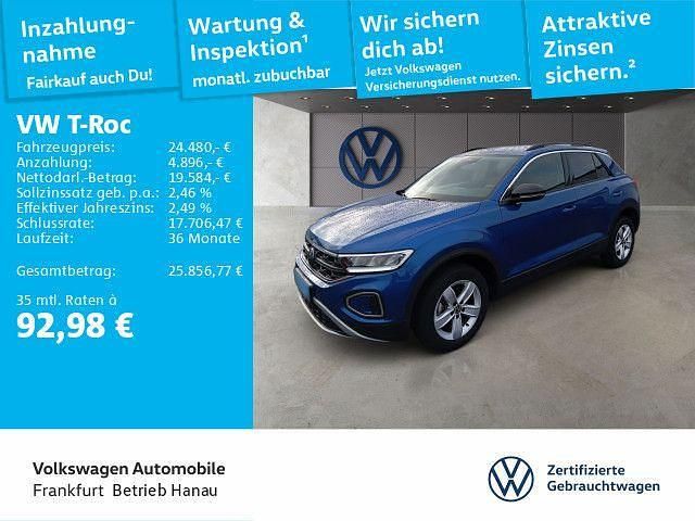 Ravennablau metallic Gebraucht 2025 VW T-Roc Goal SUV | 24.480 € (Fairer Preis) - Bild 1/4