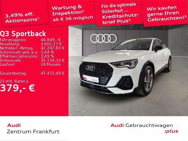 Weiß Gebraucht 2025 Audi Q3 Sportback S-Line SUV | 44.849 € (Fairer Preis) - Bild 1/3