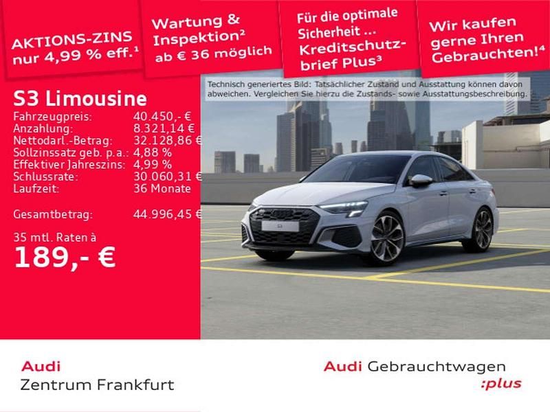 Ibisweiß Gebraucht 2024 Audi S3 Sport Limousine | 40.450 € (Guter Preis) - Bild 1/2