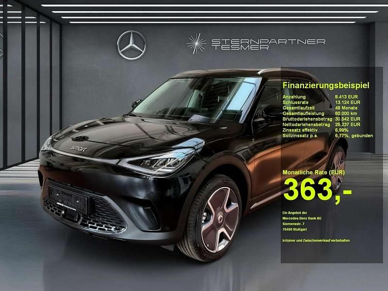 Schwarz black Gebraucht 2025 Smart #1 Edition #1 SUV | 33.330 € (Fairer Preis) - Bild 1/3