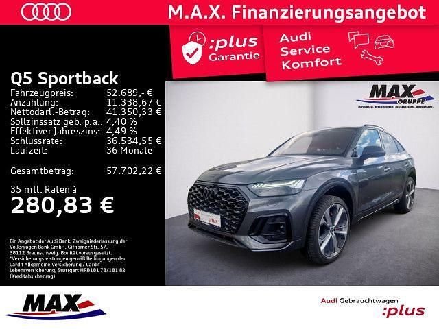 Daytonagrau perleffekt (metallic) Gebraucht 2024 Audi Q5 Sportback S-Line SUV | 52.689 € (Superpreis) - Bild 1/3