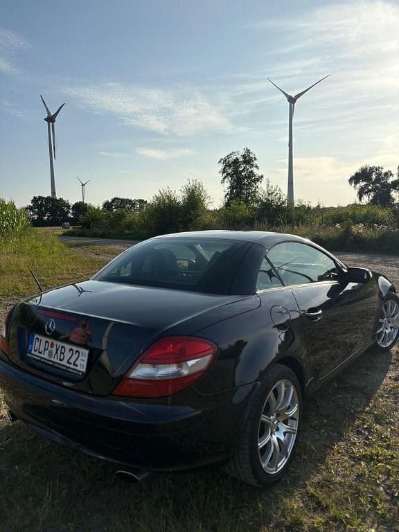 Blau Gebraucht 2004 Mercedes SLK350 Cabrio | 10.850 € (Guter Preis) - Bild 1/4