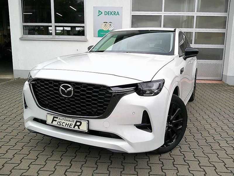 Rhodium white Gebraucht 2023 Mazda CX-60 Homura-Line SUV | 38.980 € - Bild 1/4
