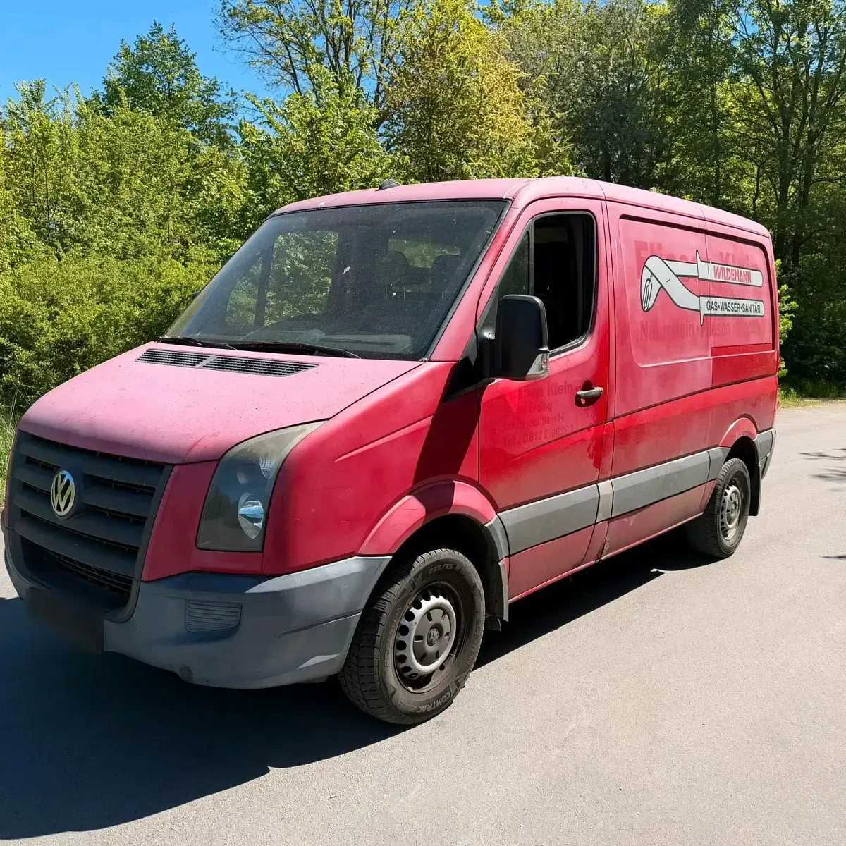 Usado VW Crafter 108 HP (79 kW) 2009 Vermelho Van