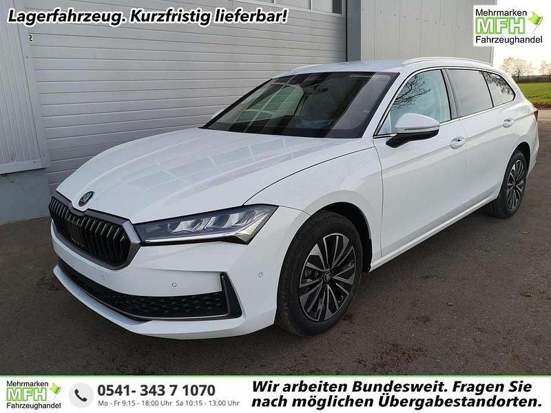 Ebony schwarz metallic Neu 2025 Skoda Superb Selection Kombi | 44.490 € (Superpreis) - Bild 1/3