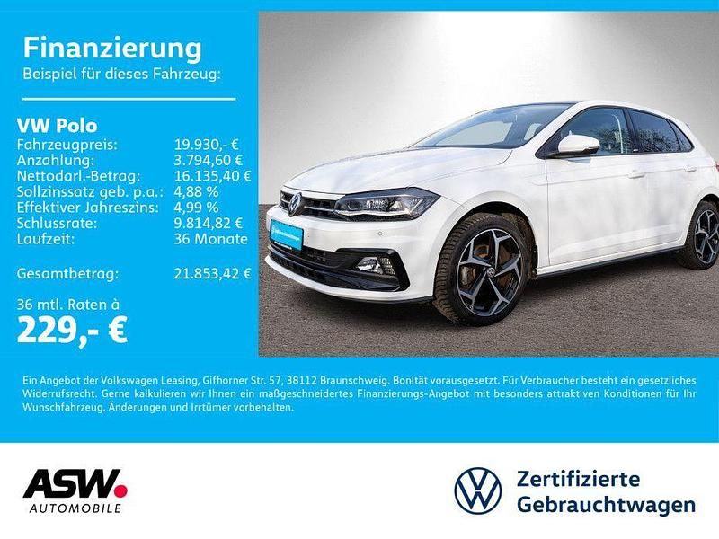 Pure white Gebraucht 2020 VW Polo R-line Limousine | 19.930 € (Fairer Preis) - Bild 1/4