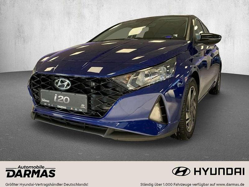 Intense blue/ black Gebraucht 2021 Hyundai i20 Intro Edition Kleinwagen | 14.890 € (Guter Preis) - Bild 1/4