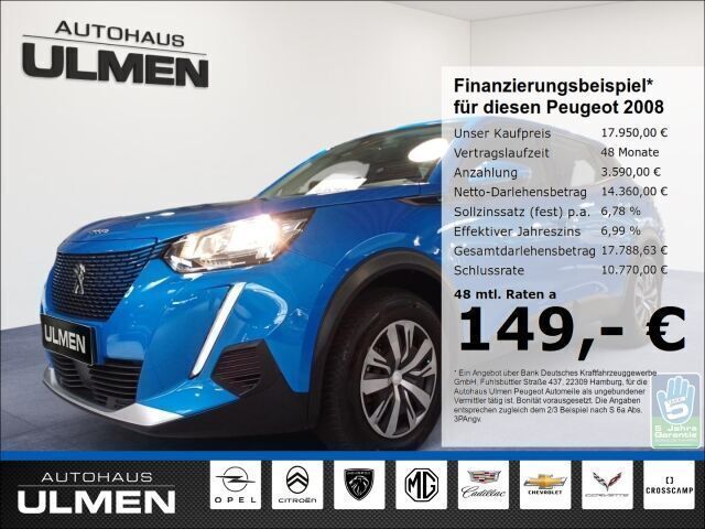Blau Gebraucht 2022 Peugeot e-2008 Active SUV | 17.950 € (Guter Preis) - Bild 1/4