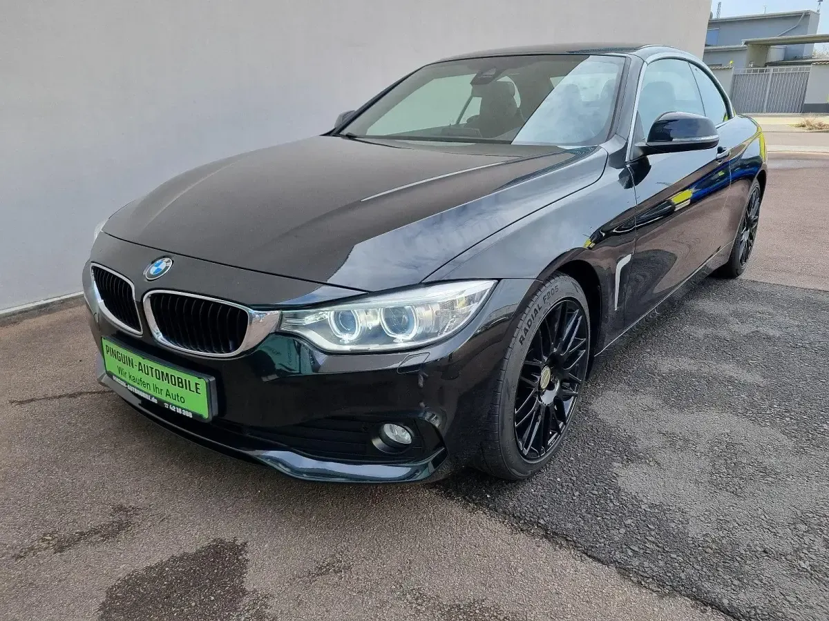 Gebraucht BMW 420 Cabriolet Sport Line 184 PS (135 kW) 2015 Schwarz Cabrio