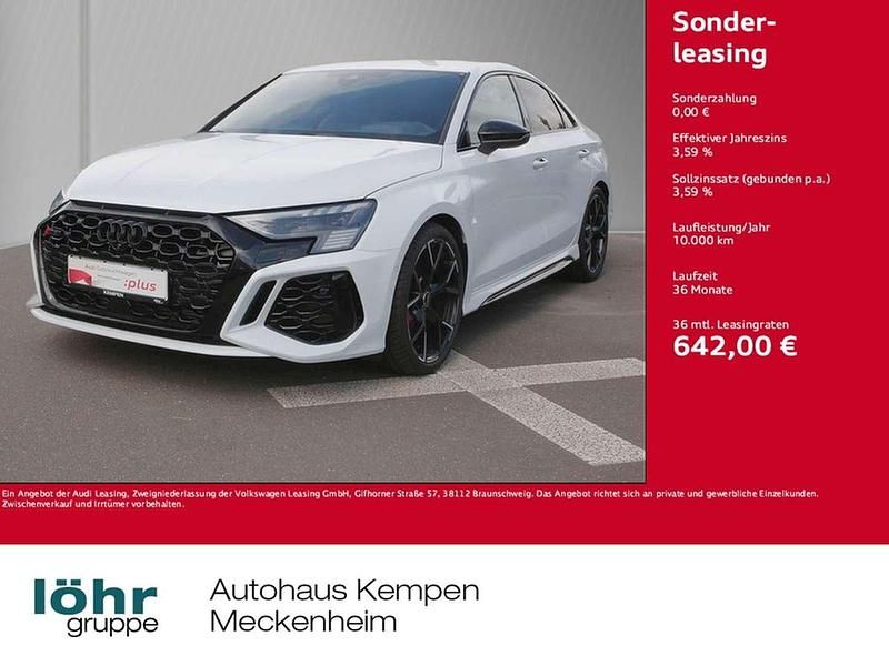 Gletscherweiß metallic Gebraucht 2024 Audi RS3 Ambiente Kleinwagen | 61.990 € (Guter Preis) - Bild 1/3
