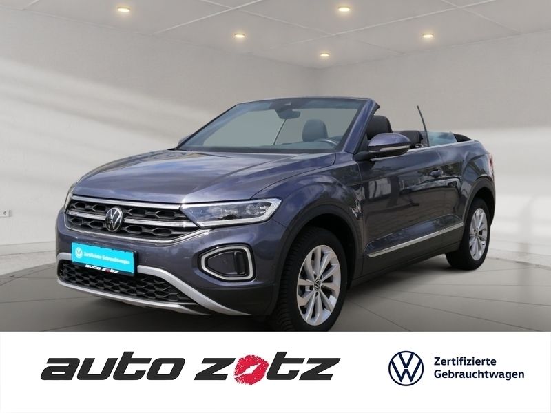 Schwarz Gebraucht 2024 VW T-Roc Cabriolet Style Cabrio | 27.990 € (Fairer Preis) - Bild 1/4