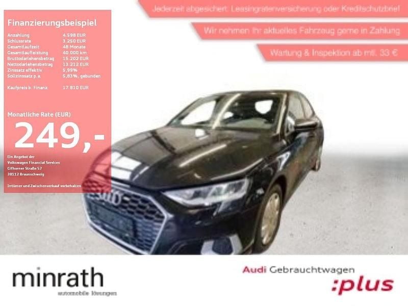 Gebraucht Audi A3 Advanced 110 PS (80 kW) 2020 Schwarz Limousine