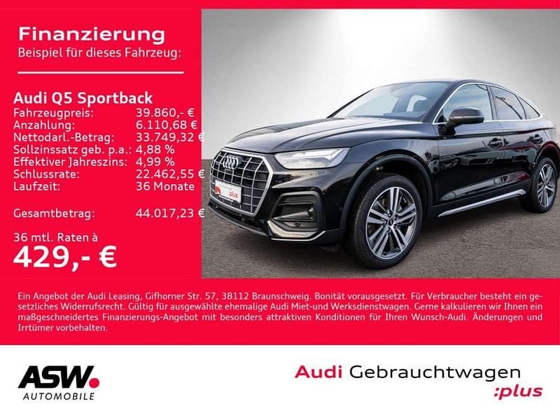 Gebraucht Audi Q5 S-Line 204 PS (150 kW) 2022 Brillantschwarz SUV