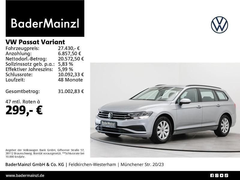Silber Gebraucht 2023 VW Passat Kombi | 26.930 € (Fairer Preis) - Bild 1/3
