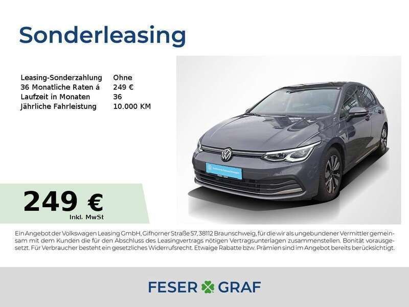 Gebraucht VW Golf VIII Move 150 PS (110 kW) 2024 Delfingrau metallic Limousine