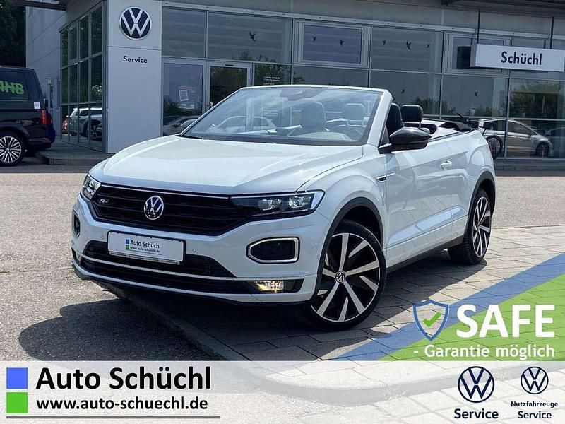 Pure white Gebraucht 2021 VW T-Roc Cabriolet R-line Cabrio | 28.870 € (Fairer Preis) - Bild 1/4