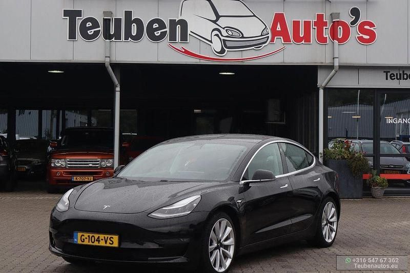 Schwarz Gebraucht 2019 Tesla Model 3 Long Range AWD Limousine | 18.895 € (Etwas zu teuer) - Bild 1/4
