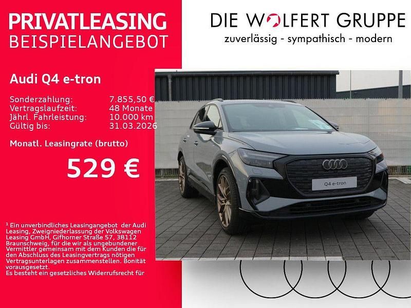 Grau Neu 2025 Audi Q4 e-tron S-Line SUV | 64.789 € (Teuer) - Bild 1/4