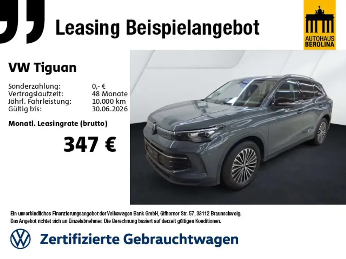 Second-hand VW Tiguan Goal 150 CP (110 kW) 2025 Gri SUV