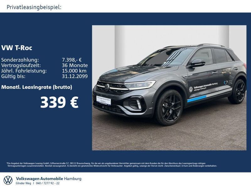 Indiumgrau metallic Gebraucht 2024 VW T-Roc R-line SUV | 36.990 € (Teuer) - Bild 1/3