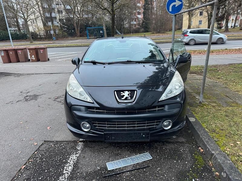 Schwarz Gebraucht 2008 Peugeot 207 Cabrio | 1.950 € - Bild 1/4