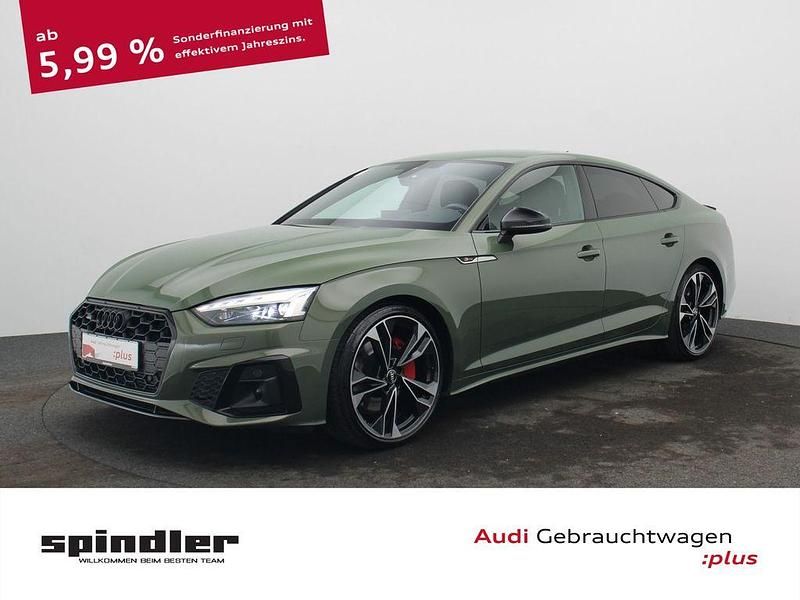 Distriktgrün metallic Gebraucht 2020 Audi A5 Sportback Edition .1 Limousine | 29.980 € (Superpreis) - Bild 1/4