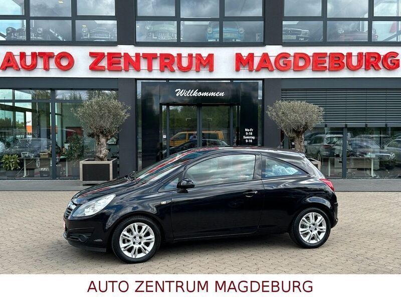 Saphirschwarz mi2 Gebraucht 2008 Opel Corsa Edition Kleinwagen | 4.750 € - Bild 1/4