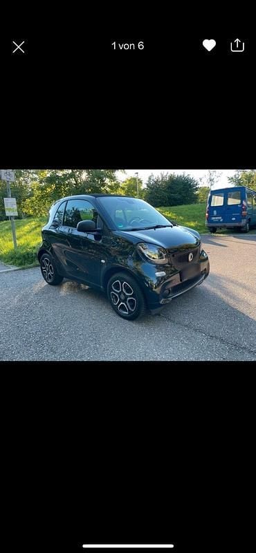 Schwarz Gebraucht 2017 Smart ForTwo Coupé Kleinwagen | 8.750 € (Superpreis) - Bild 1/4