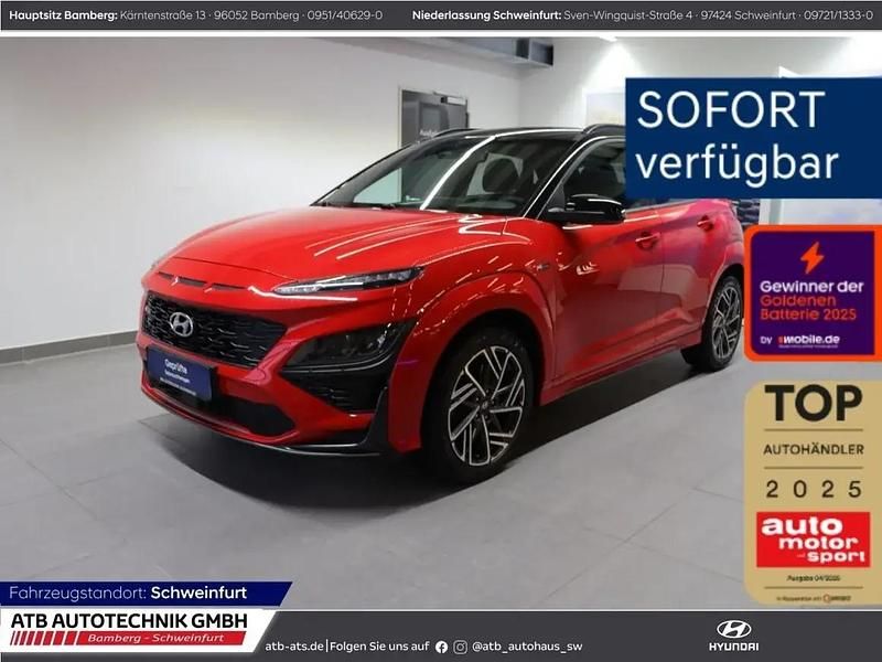 Ignite flame / phantom black r / Gebraucht 2022 Hyundai Kona N Line SUV | 23.890 € (Etwas zu teuer) - Bild 1/1